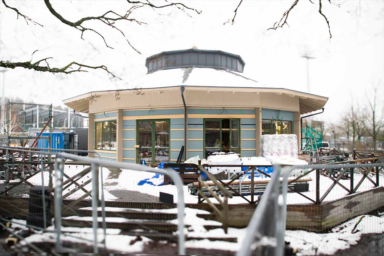 Rotundan under renovering