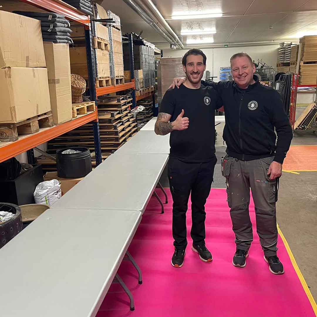 Arenakökét förbereder ytor för mat